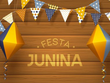 Festa Junina bayram afişi.