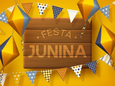 Festa Junina bayram afişi.
