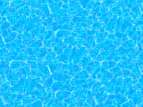 Piscine bleue réaliste . — Image vectorielle