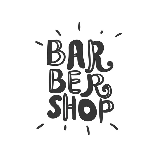 Barbershop belettering vector — Stockvector
