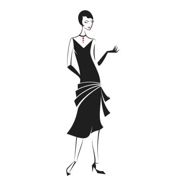 Added giysili bir kadına