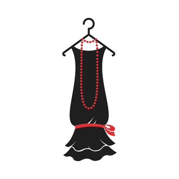 Vestido de los años 20 — Vector de stock