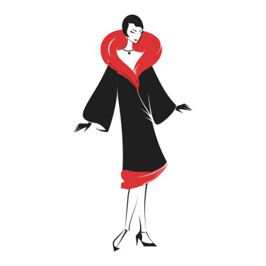 Added giysili bir kadına