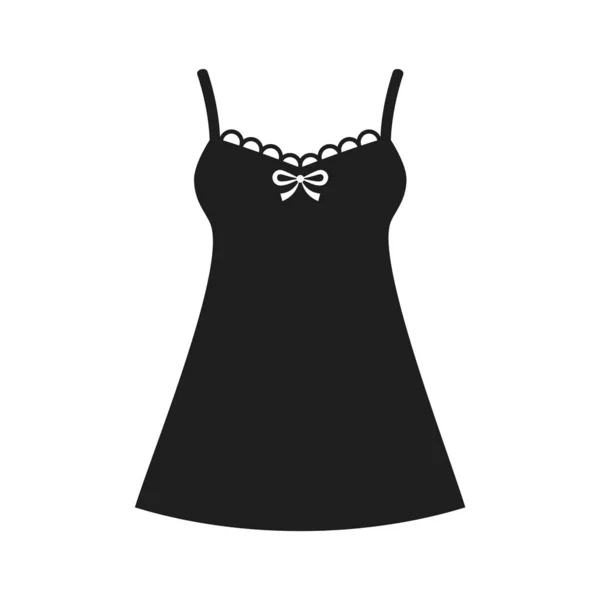Mujer nightdress lace — Vector de stock