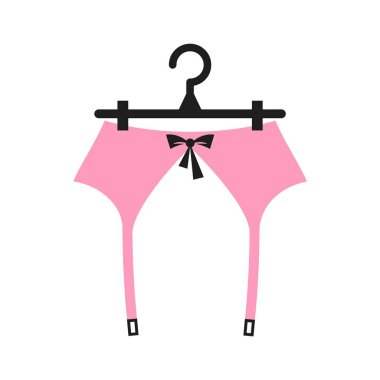 Askıda gül askısı var.