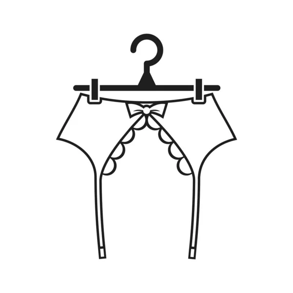 Lace suspender belt — Stock Vector