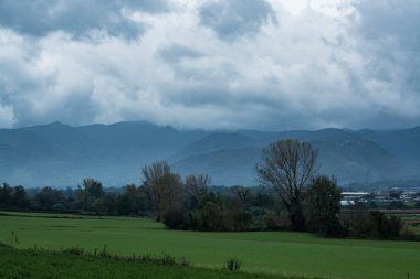 Sonbahar panoramik Fondi, İtalya