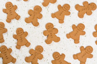 Noel gingerbread gülümseyen adam, erkek ve kadın
