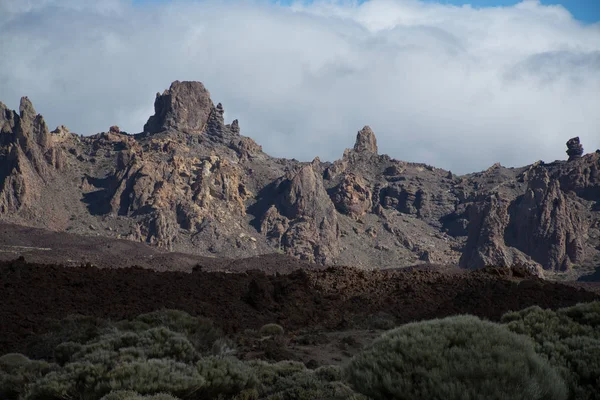 Teide Nemzeti Park Tenerife Leglátványosabb Úti Cél Láva Vulkán — Stock Fotó