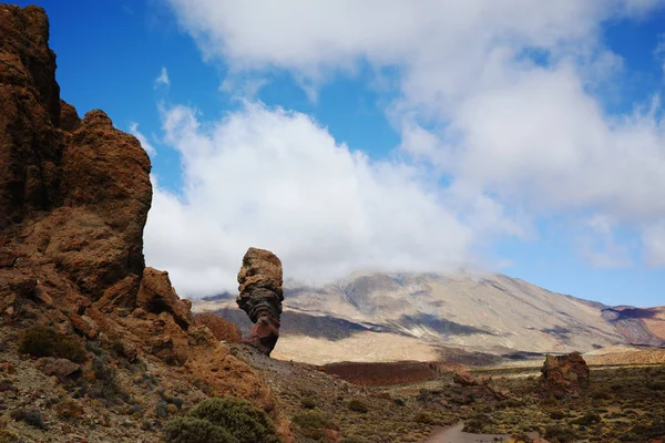 Национальный Парк Тейде Тенерифе Самый Впечатляющий Туристический Маршрут Лава Вулкан — стоковое фото