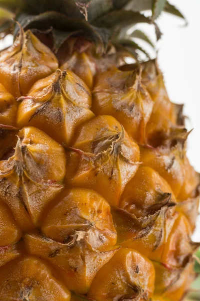 Olgun sulu taze bebek ananas makro yakın çekim