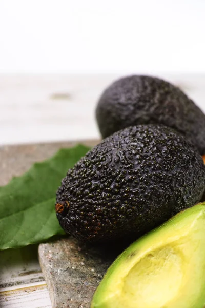 Green ripe avocado from organic avocado plantation - healthy food