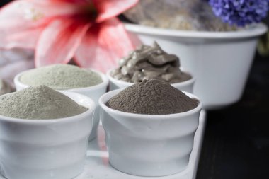 Antik Mineraller - lüks yüz ve vücut spa tedavisi, kil powd