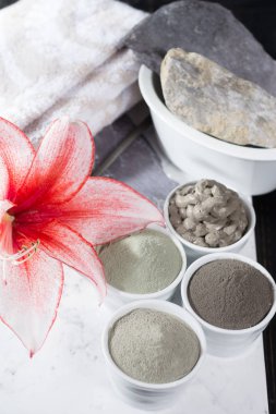 Antik Mineraller - lüks yüz ve vücut spa tedavisi, kil powd