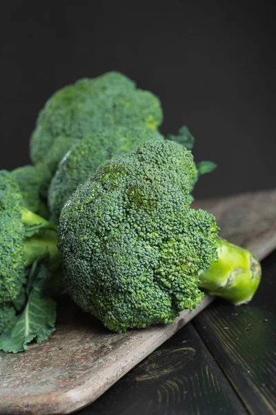 Grüner Winter Frisches Bio Superfood Baby Brokkoli — Stockfoto