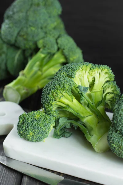 Grøn Vinter Frisk Økologisk Superfood Baby Broccoli - Stock-foto