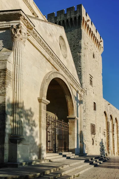 Papežský palác v Avignonu — Stock fotografie