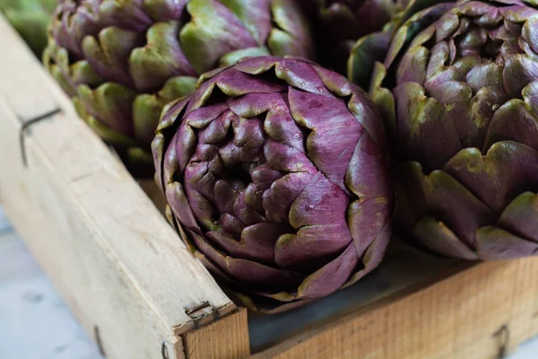 신선한 Romanesco 보라색 음식을 요리를 — 스톡 사진