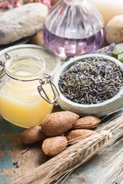 Doğa kozmetik, temel yağlar ile el yapımı hazırlama ve bir