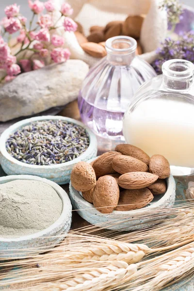 Doğa kozmetik, temel yağlar ile el yapımı hazırlama ve bir