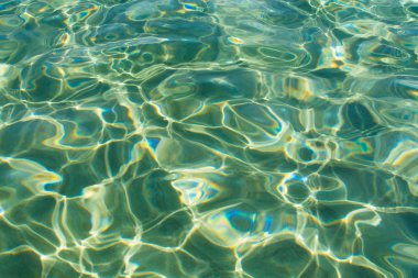 Soyut doku. Su okyanus arka plan. Açık mavi dalgalanma aqua