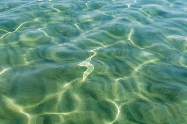 抽象的なテクスチャです。海を背景に水します。澄んだ青いリップル アクア — ストック写真