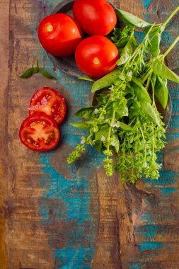 Yemek için-en iyi Akdeniz bitki yeşil taze fesleğen kopyalama alanı