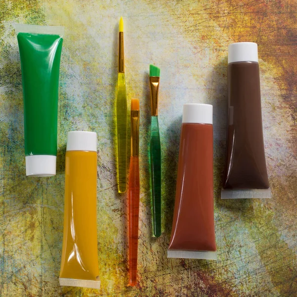 Renkler - yeşil, sarı ve kahverengi karışımı - doğa ev veya