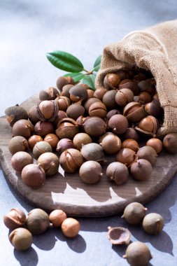 Avustralya macadamia fıstığı, unpeeld taze hasat