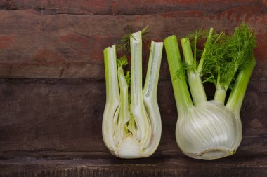 Taze ham organik Floransa rezene Ampüller, yakın çekim