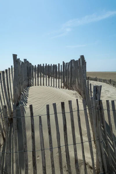 Niza Playa Arena Blanca Grau Roi Costa Languedoc Francia Conoce —  Fotos de Stock