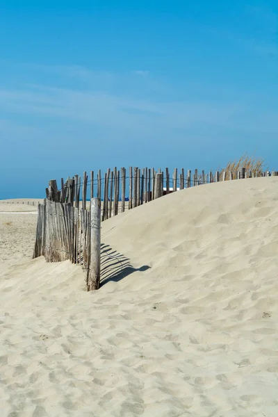Nice Praia Areia Branca Grau Roi Costa Languedoc França Conhecida — Fotografia de Stock