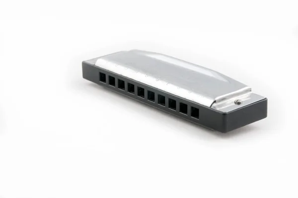 New Harmonica on a white background — Stock Photo, Image