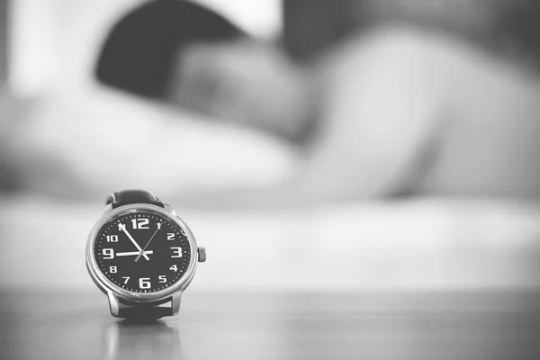 Man wake up late — Stock Photo, Image