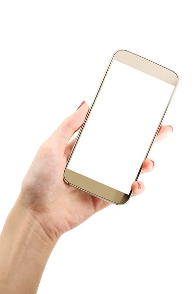 kadın eli tutun smartphone 