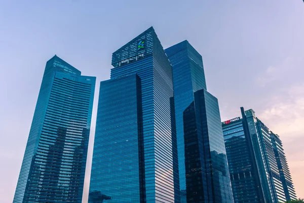 Singapur Octubre 2019 Singapur Distrito Financiero Moderno — Foto de Stock