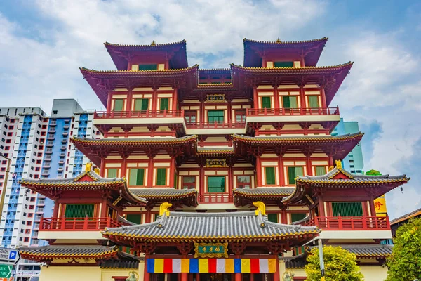 Singapur Octubre 2019 Buddha Tooth Relic Temple Chinatown —  Fotos de Stock