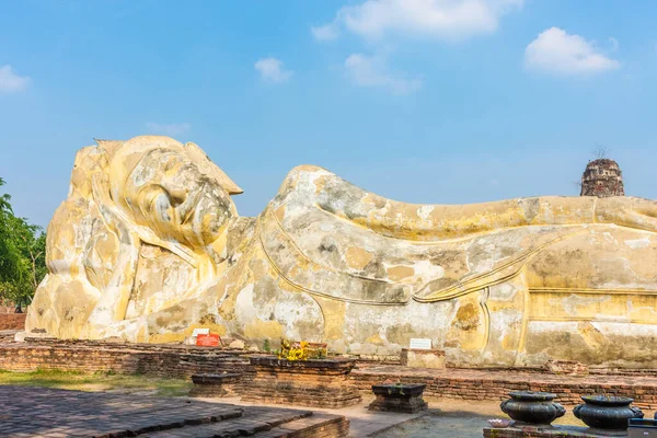 Liegender Buddha Von Ayutthaya Thailand — Stockfoto