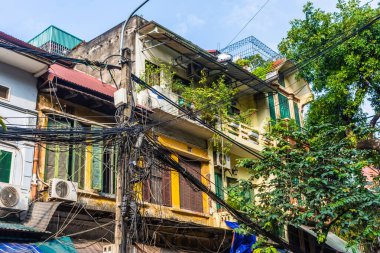 HANOI, VİETNAM, 4 HAZİRAN 2020: Hanoi şehir merkezi manzarası