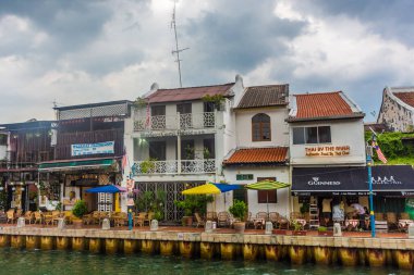 MALACCA, MALAYSIA, 29 Eylül 2019: Malacca Kanalı