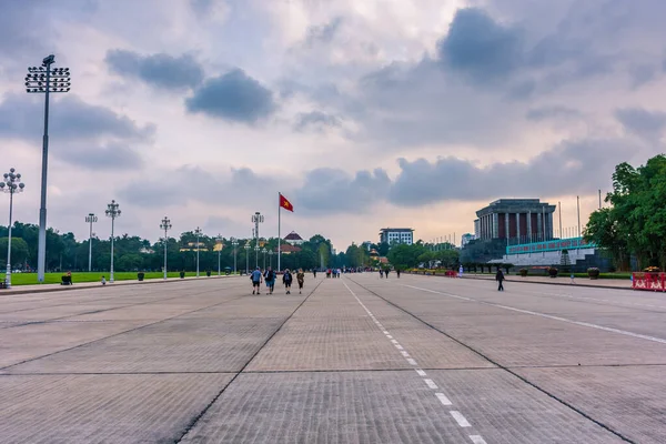 Hanoi Vietnam Stycznia 2020 Mauzoleum Chi Minh — Zdjęcie stockowe