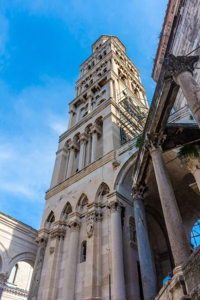 Diocletian Sarayı Çan Kulesi Split Hırvatistan — Stok fotoğraf