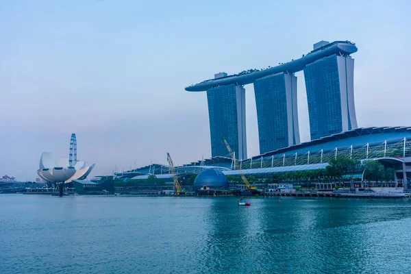 Singapore Październik 2019 Nowoczesny Hotel Marina Bay Sands — Zdjęcie stockowe