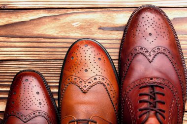 Moda klasik erkek kahverengi oxford brogues.top görünümü cilalı