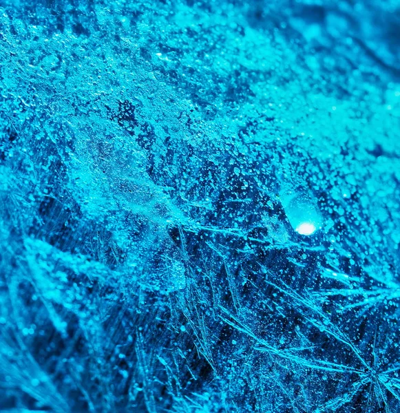 얼음 구조의 추상적 인 배경 — 스톡 사진