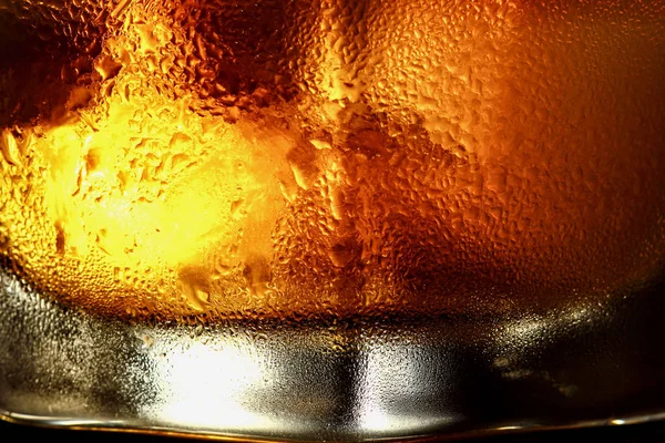 Whisky y hielo Macro Fondo Alimentos y bebidas macro textura concepto —  Fotos de Stock