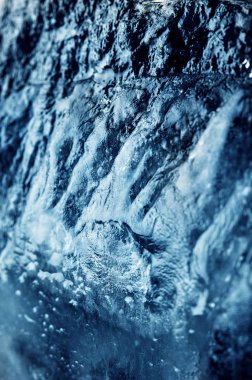 Buzlu stone.ice doku. Eski buz closeup shot.nature dokular