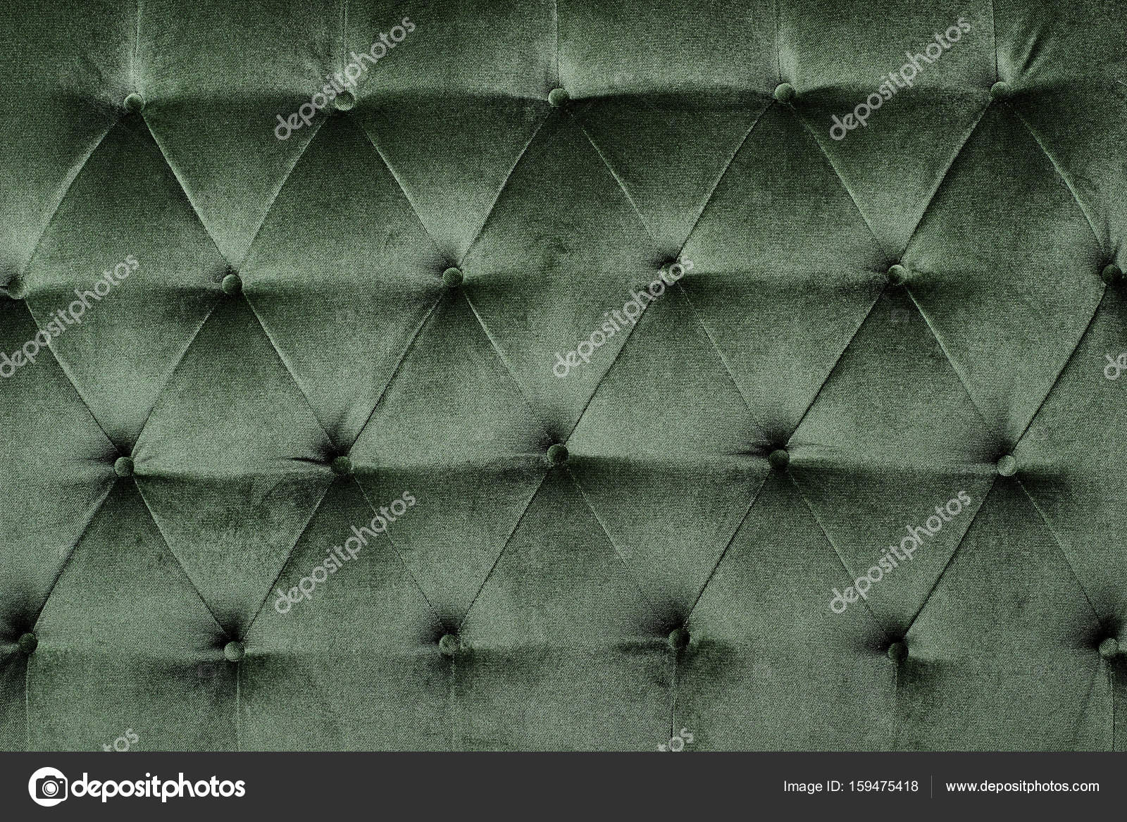 Green cloth sofa texture background.Concept Textures of furniture Stock