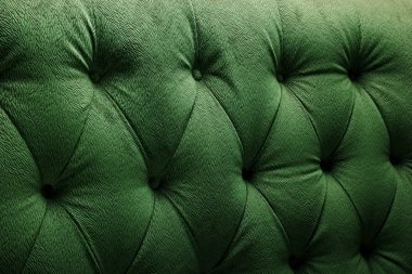Yeşil kumaş koltuk doku arka plan. Kavram dokular mobilya