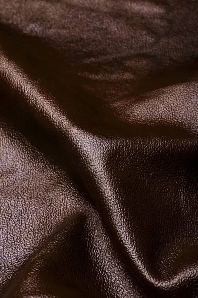 갈색 가죽의 텍스처입니다. 가죽 배경입니다. 자연 배경 — 스톡 사진